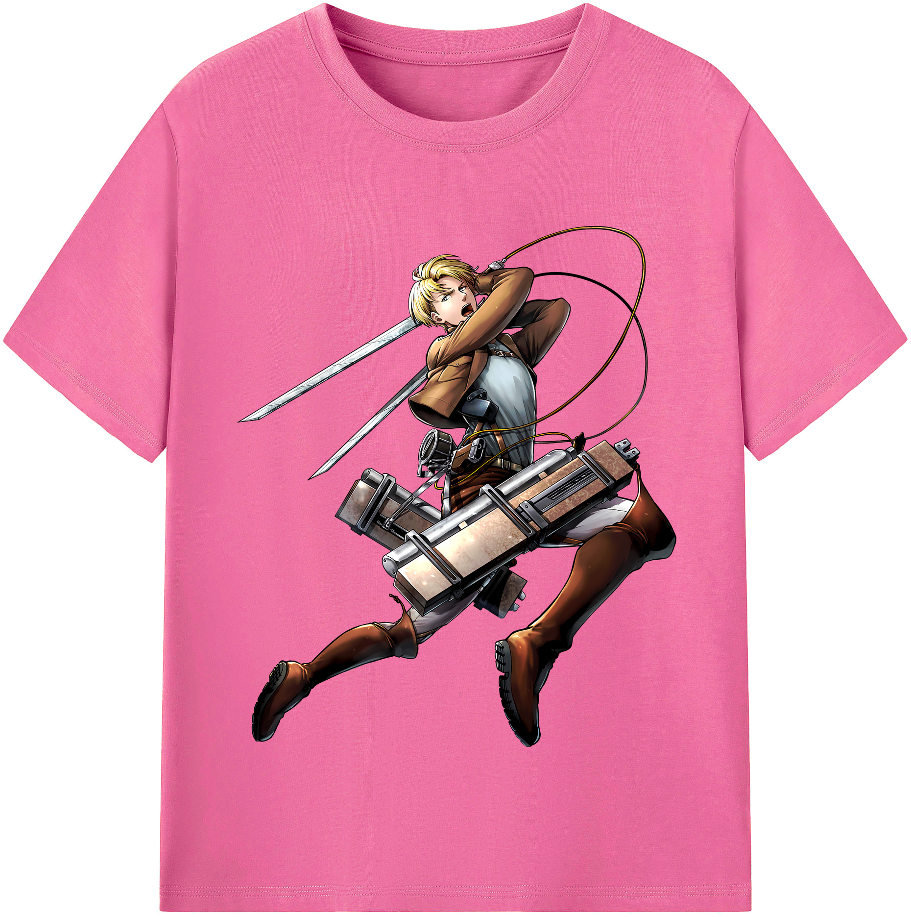 （画像用） 進撃の巨人 Attack on Titan レディースカジュアルプリントTシャツ（綿100％）